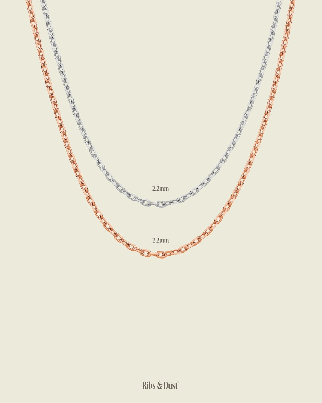 Diamond Cut Anchor Chain (9k & 18k Yellow / Rose / White Gold)