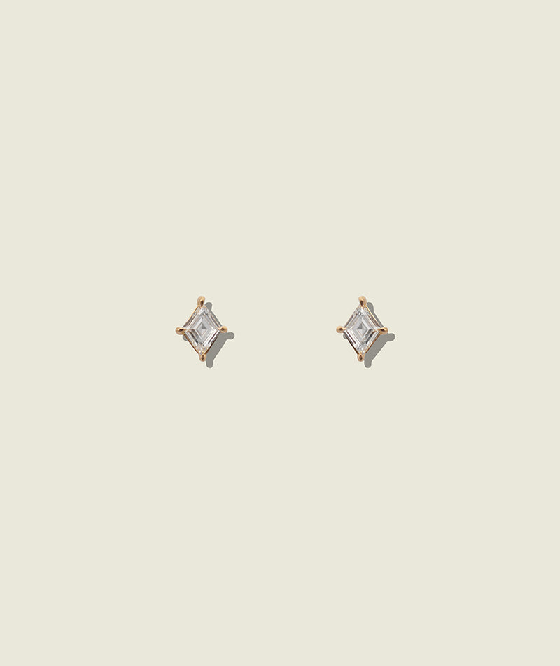 Rare Lozenge Diamond Studs