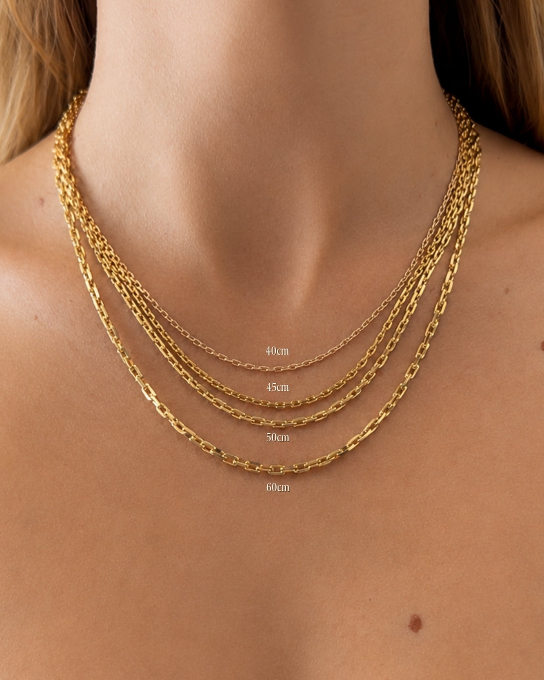 Diamond Cut Anchor Chain (9k & 18k Yellow / Rose / White Gold)