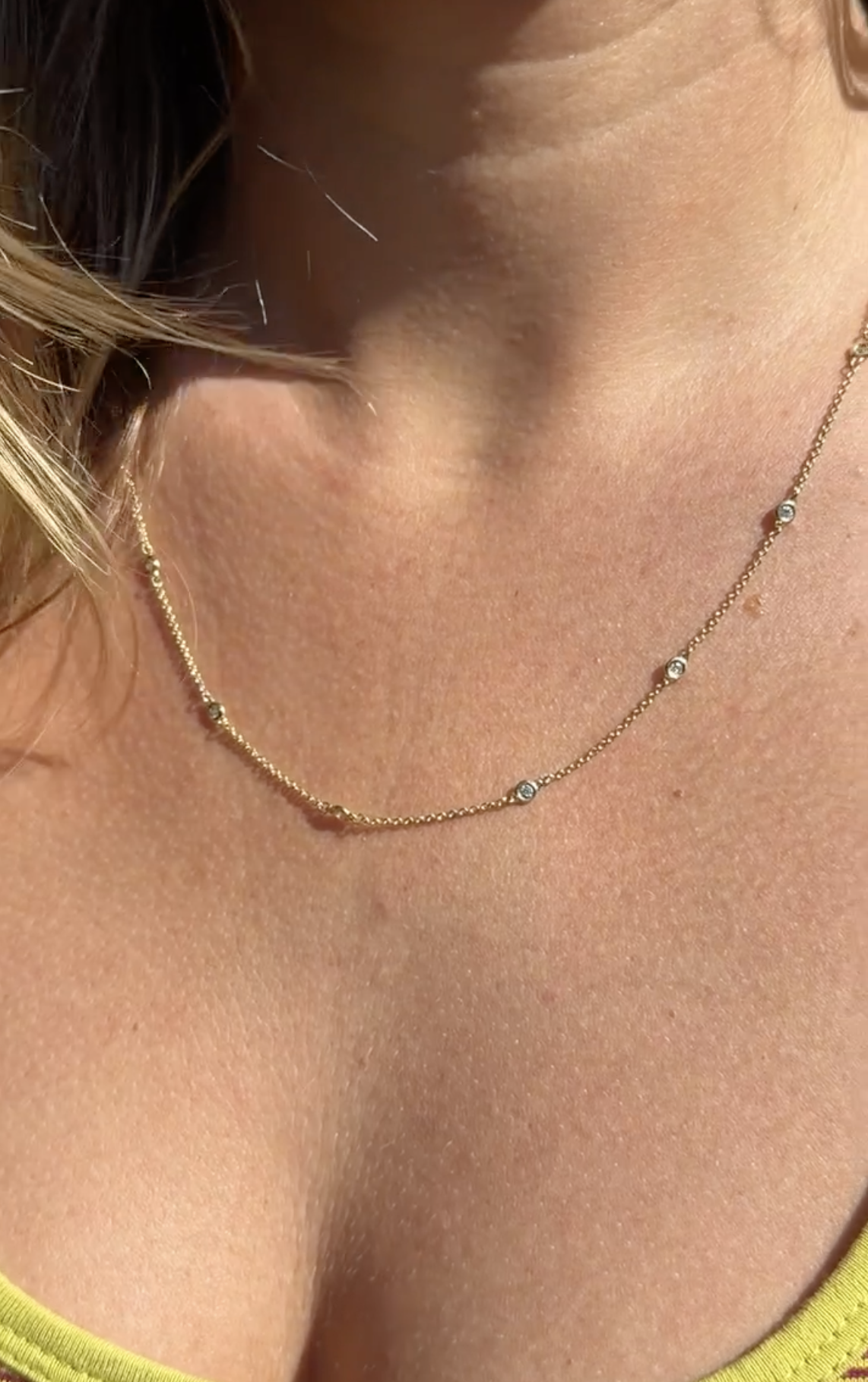 Dappled Diamond Necklace