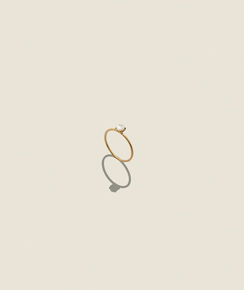 Petite Oval Elopement Ring